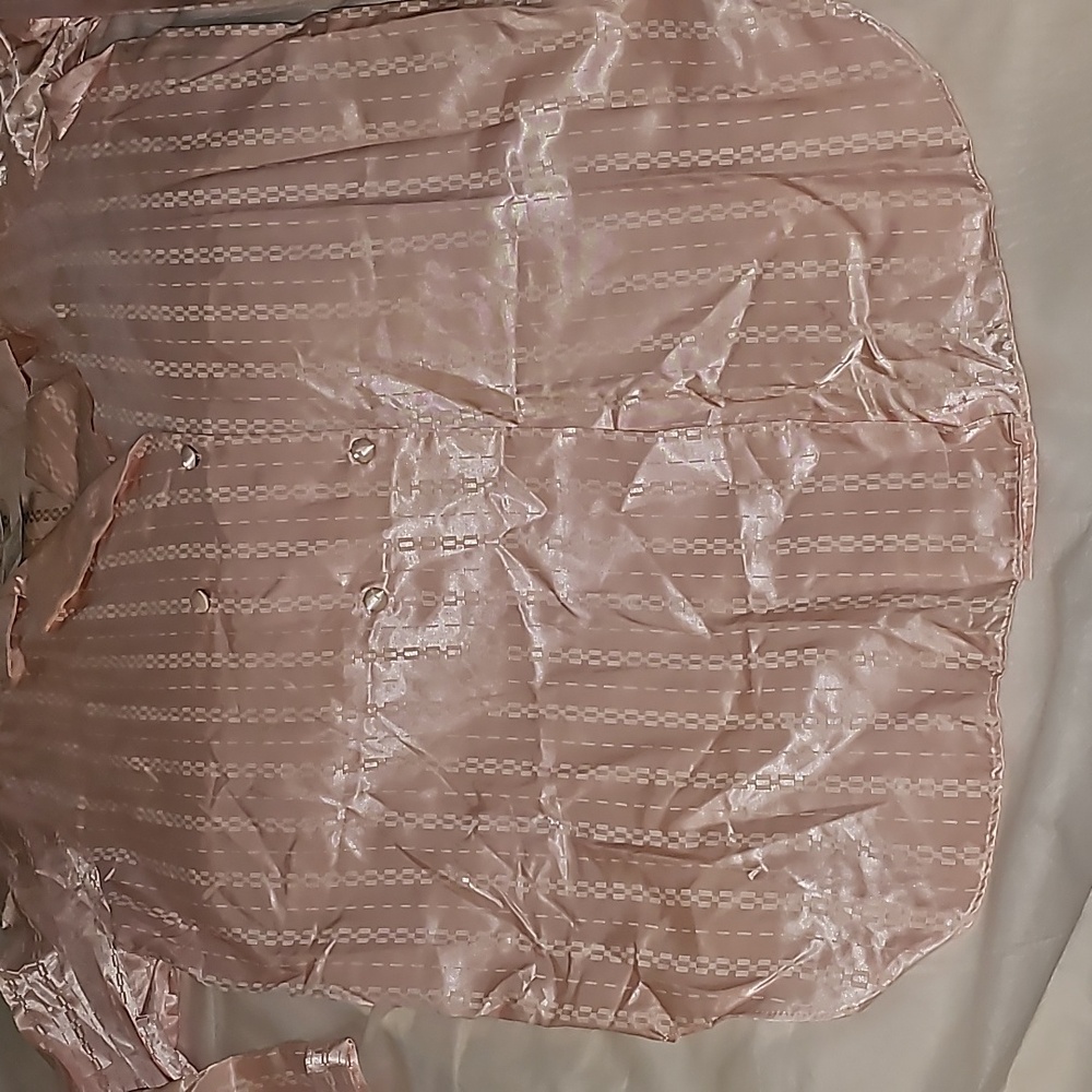 Vandamere Vintage Pink Satin Nightshirt Woman's Size L - Picture 7 of 15